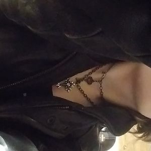 Oversized Nautica Grunge Leather Jacket